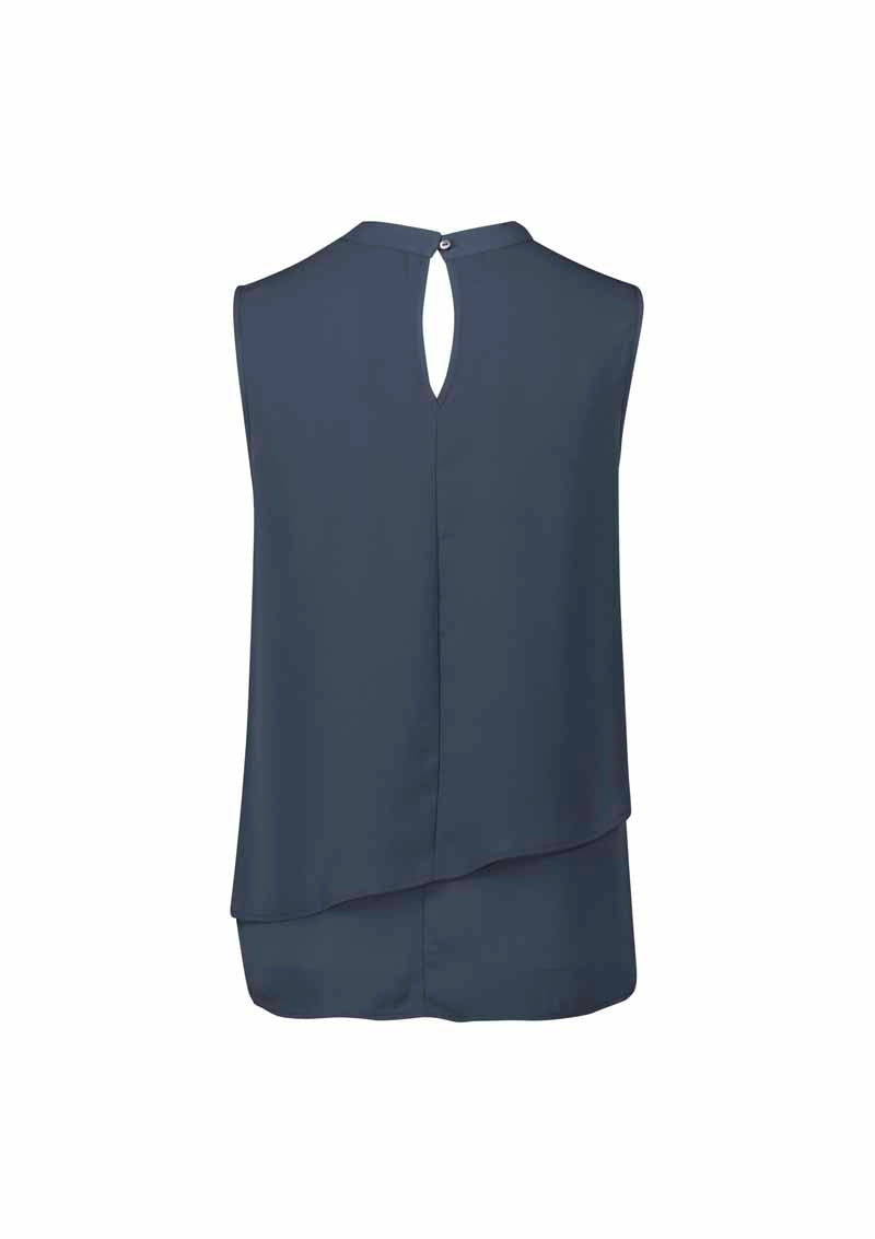 Biz Seville Womens Sleeveless Layered Blouse - RB260LN