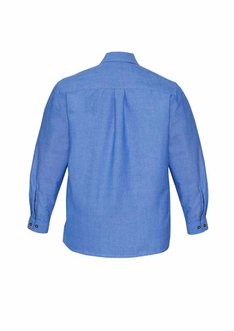 Biz Wrinkle Free Chambray Mens Long Sleeve Shirt - SH112