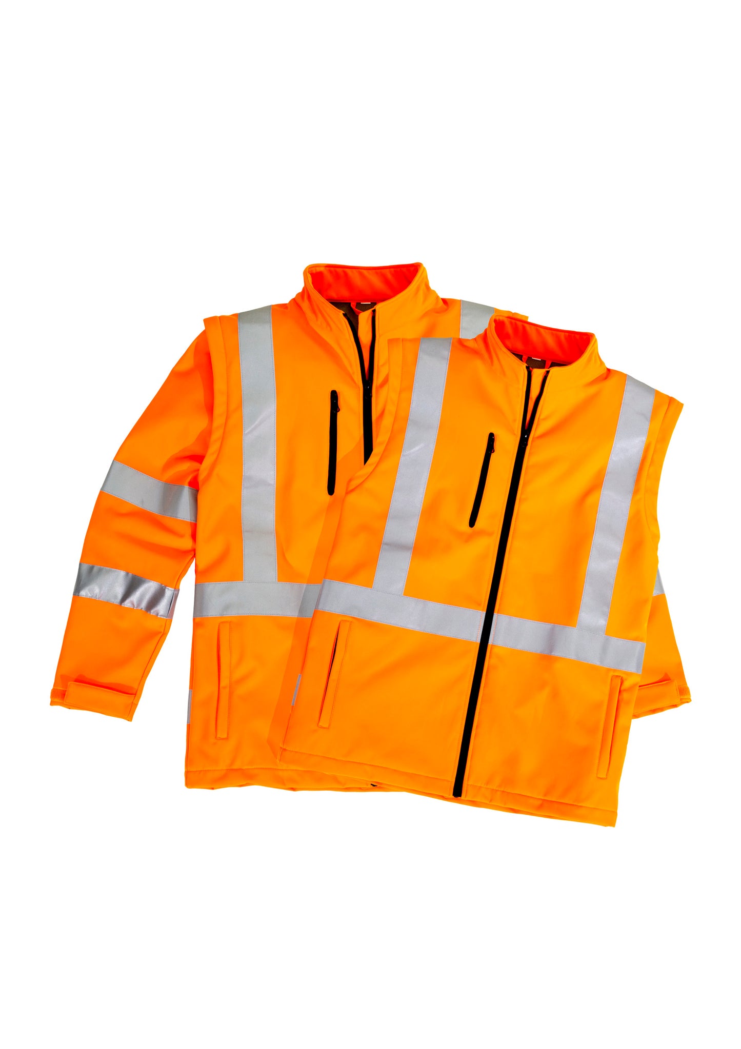 Syzmik Mens Hi Vis 2 in 1 X Back Soft Shell Jacket - ZJ680