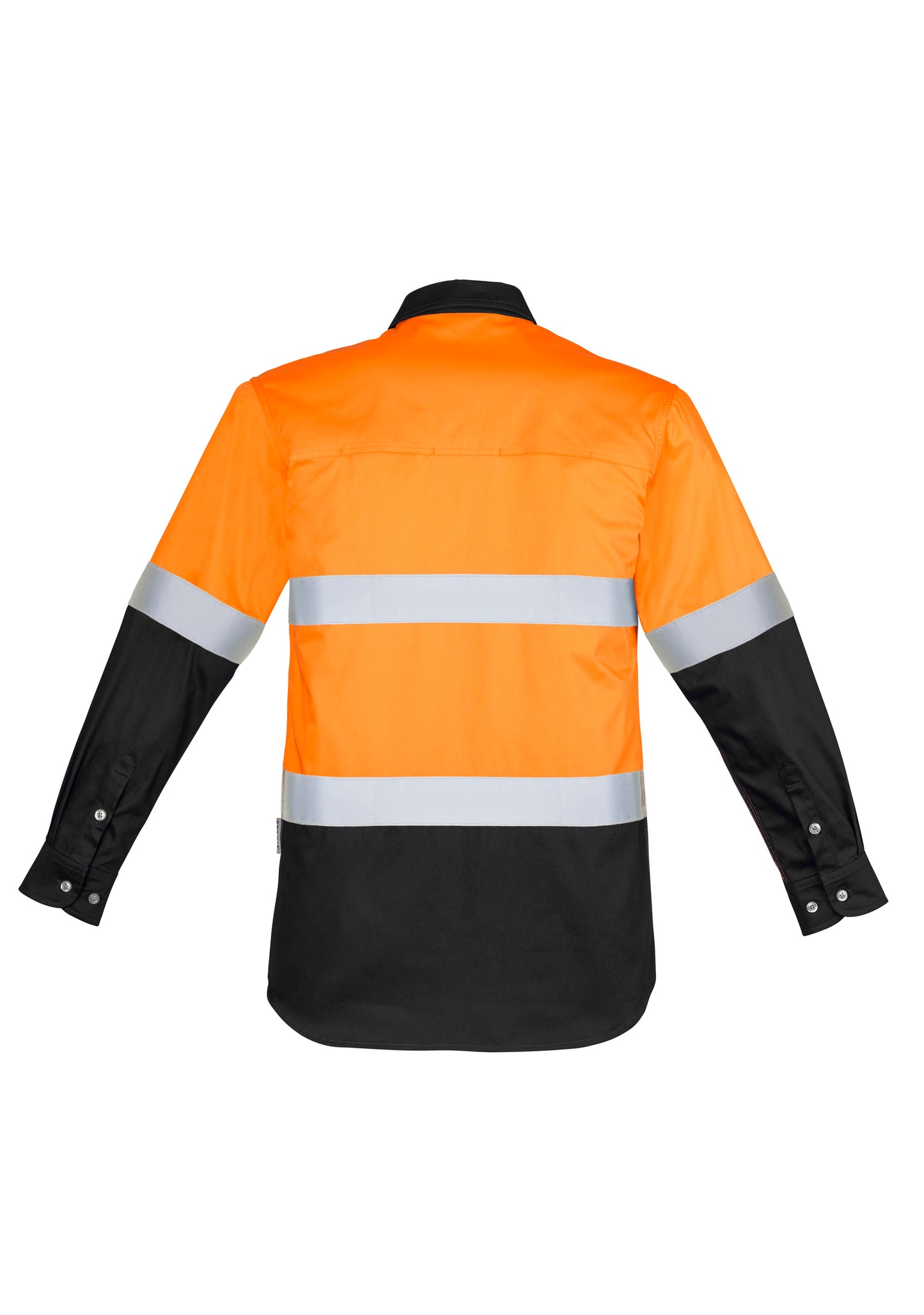Syzmik Mens Hi Vis Industrial Taped Long Sleeve Shirt - ZW123