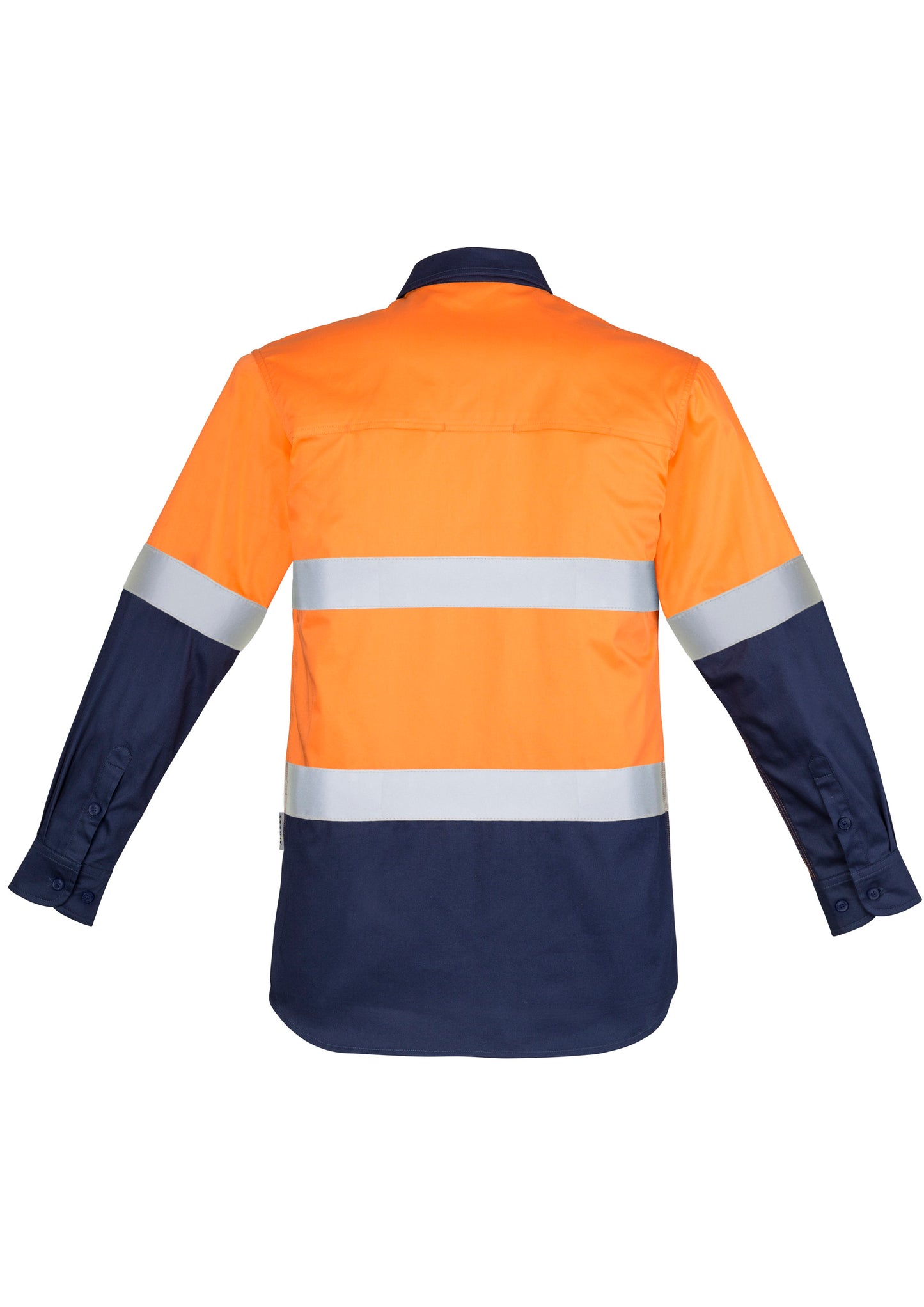 Syzmik Mens Hi Vis Closed Front L/S Shirt Taped - ZW550