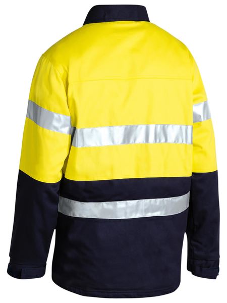 Bisley Mens Taped Hi Vis Drill Jacket - BK6710T