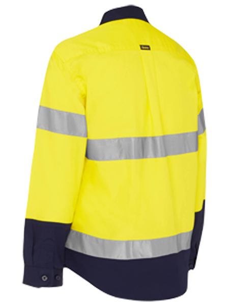 Bisley Womens Taped Hi Vis Maternity Drill Shirt - BLM6456T