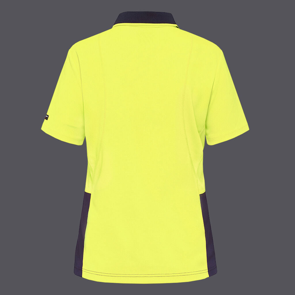 KingGee Women's Workcool Hyperfreeze Hi Vis Short Sleeve Polo- K44735