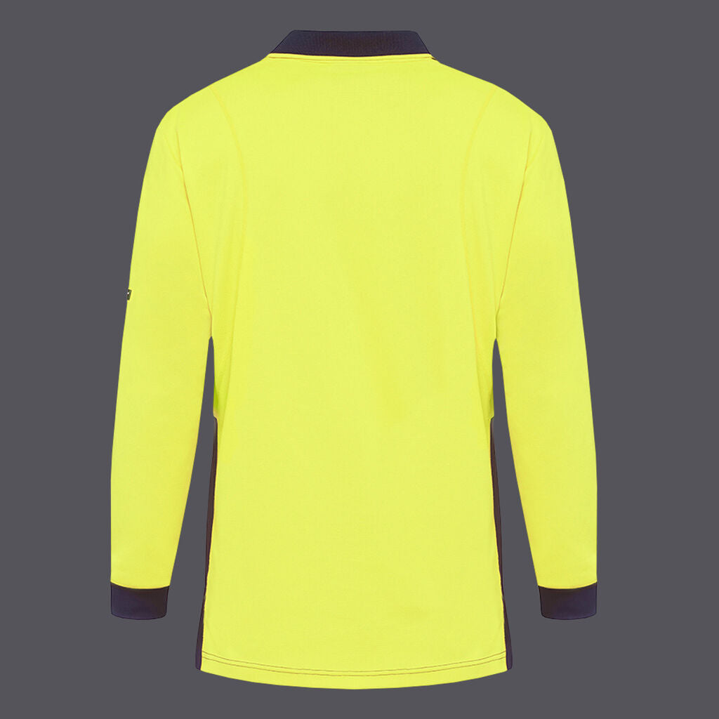 KingGee Workcool Hyperfreeze Hi Vis Long Sleeve Polo - K54235