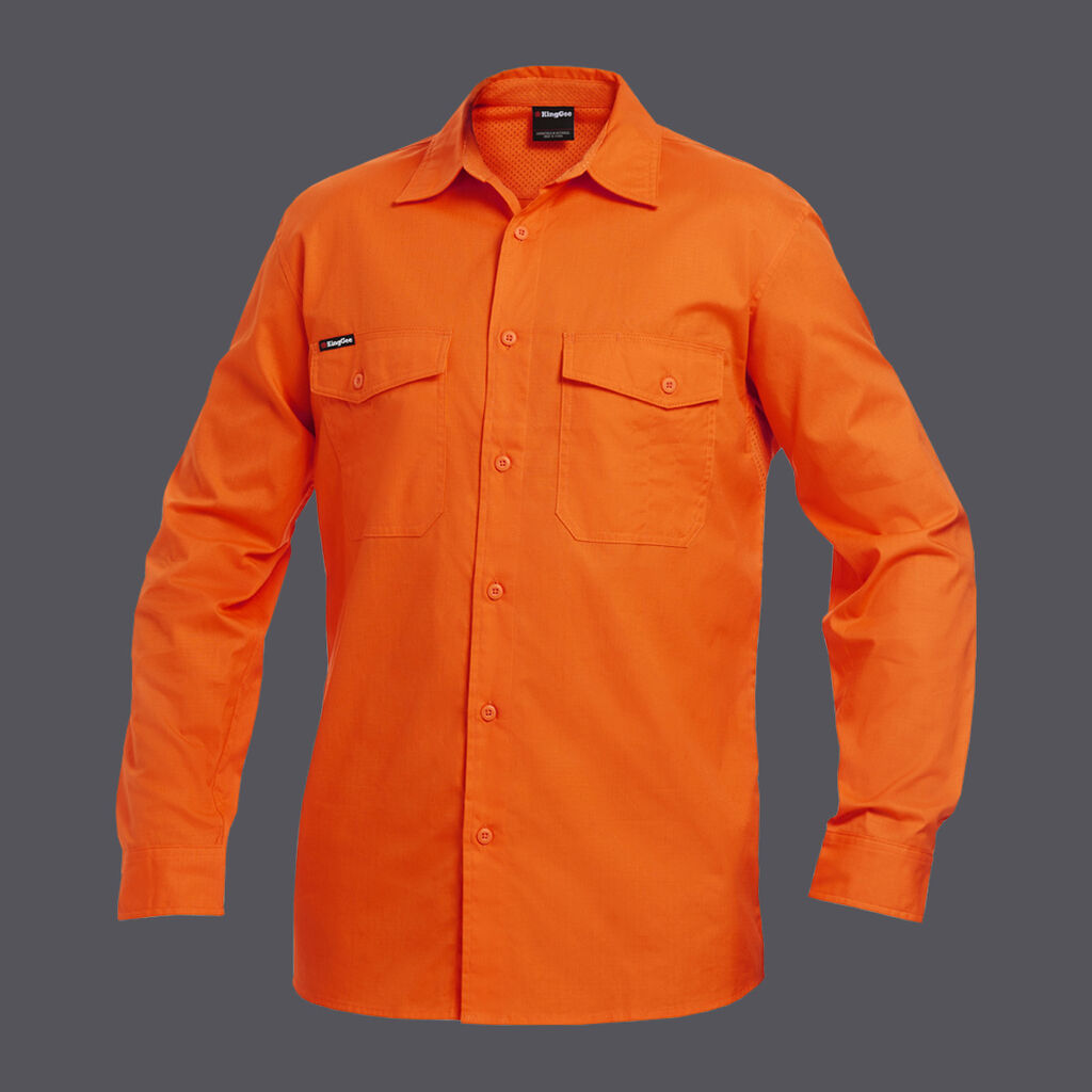 KingGee Workcool 2 Hi Vis Lightweight Long Sleeve Shirt - K54805