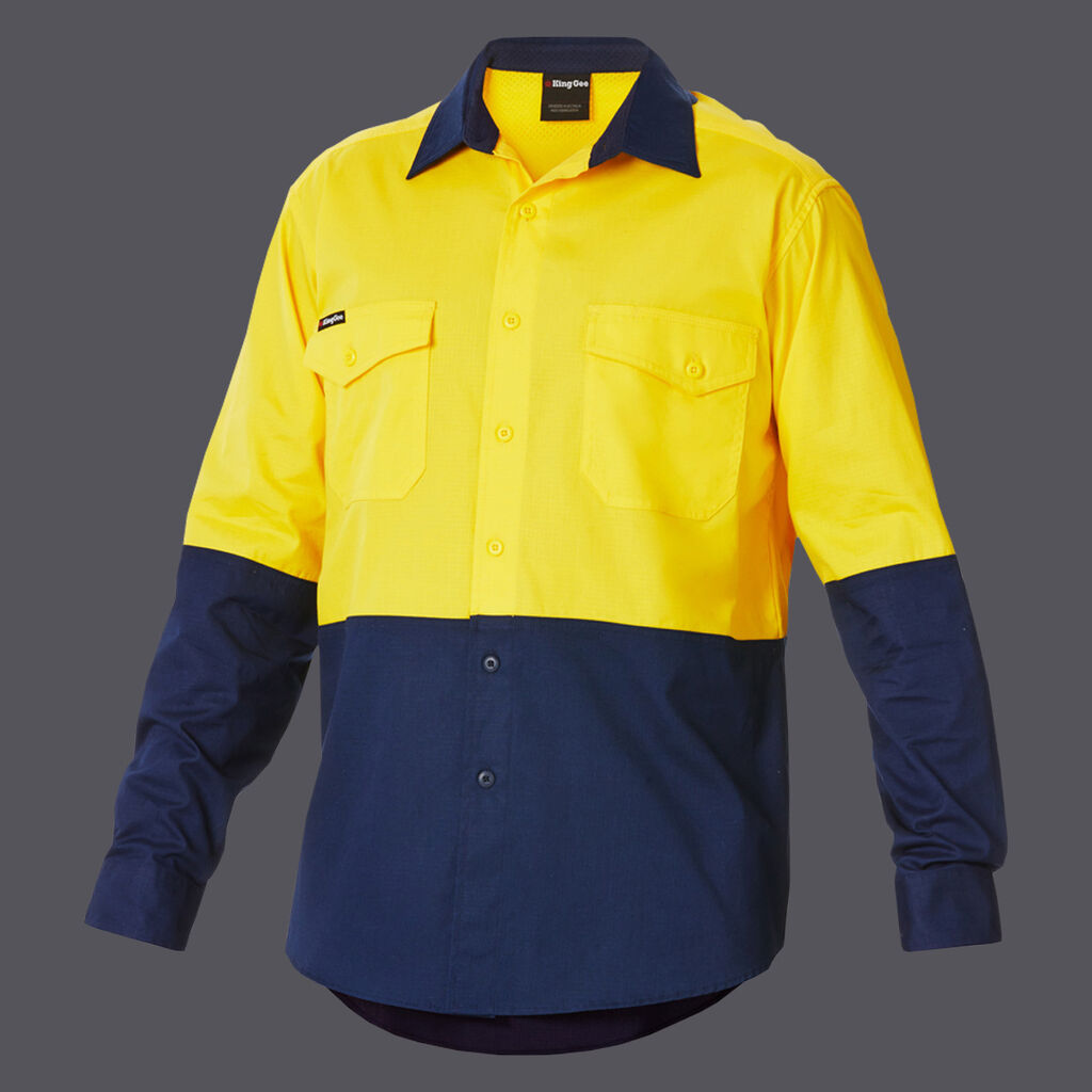 KingGee Workcool 2 Hi Vis Lightweight Long Sleeve Shirt - K54870