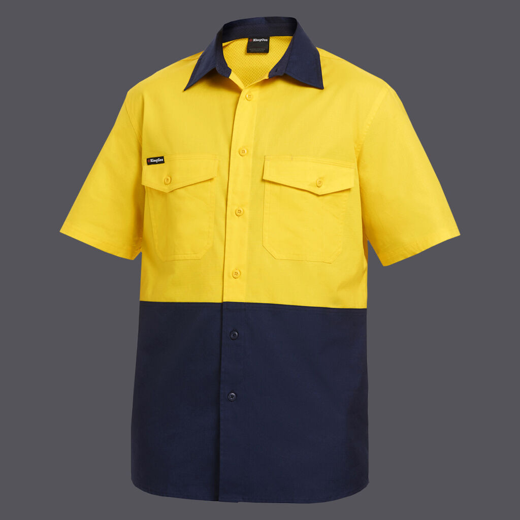 KingGee Workcool 2 Hi Vis Lightweight Short Sleeve Shirt - K54875