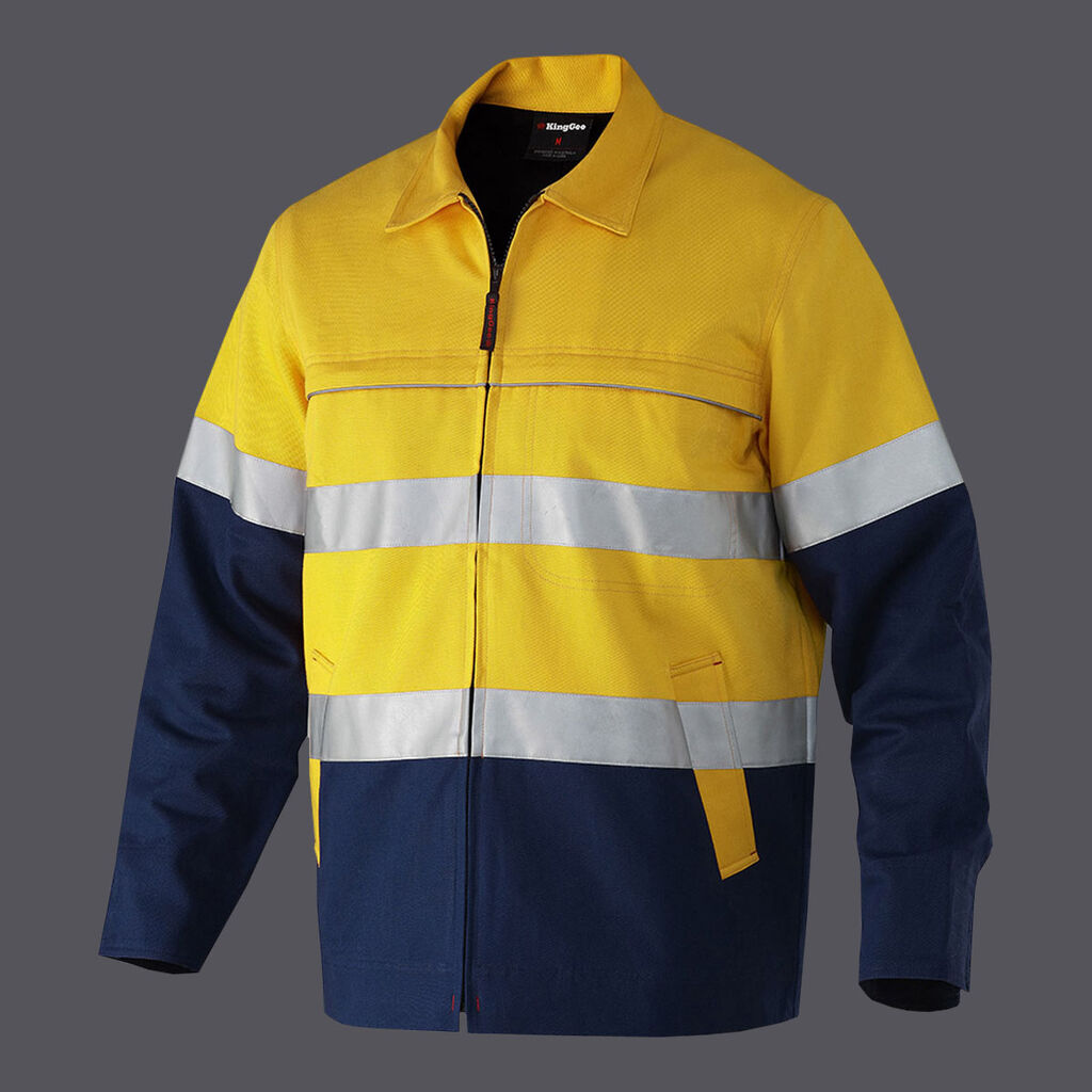 KingGee Originals Hi Vis Cotton Drill Taped Jacket - K55905