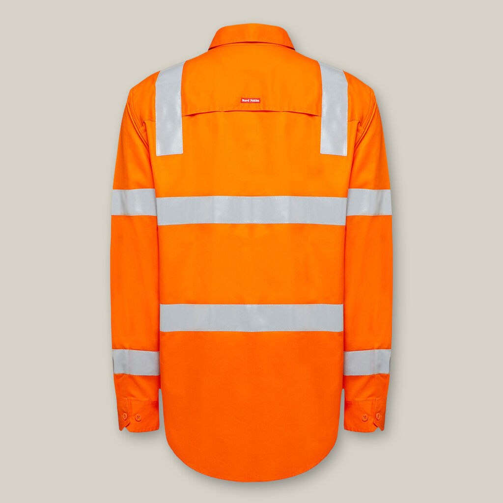 Hard Yakka Biomotion Hi-Vis Lightweight Taped Long Sleeve Shirt - Y04265