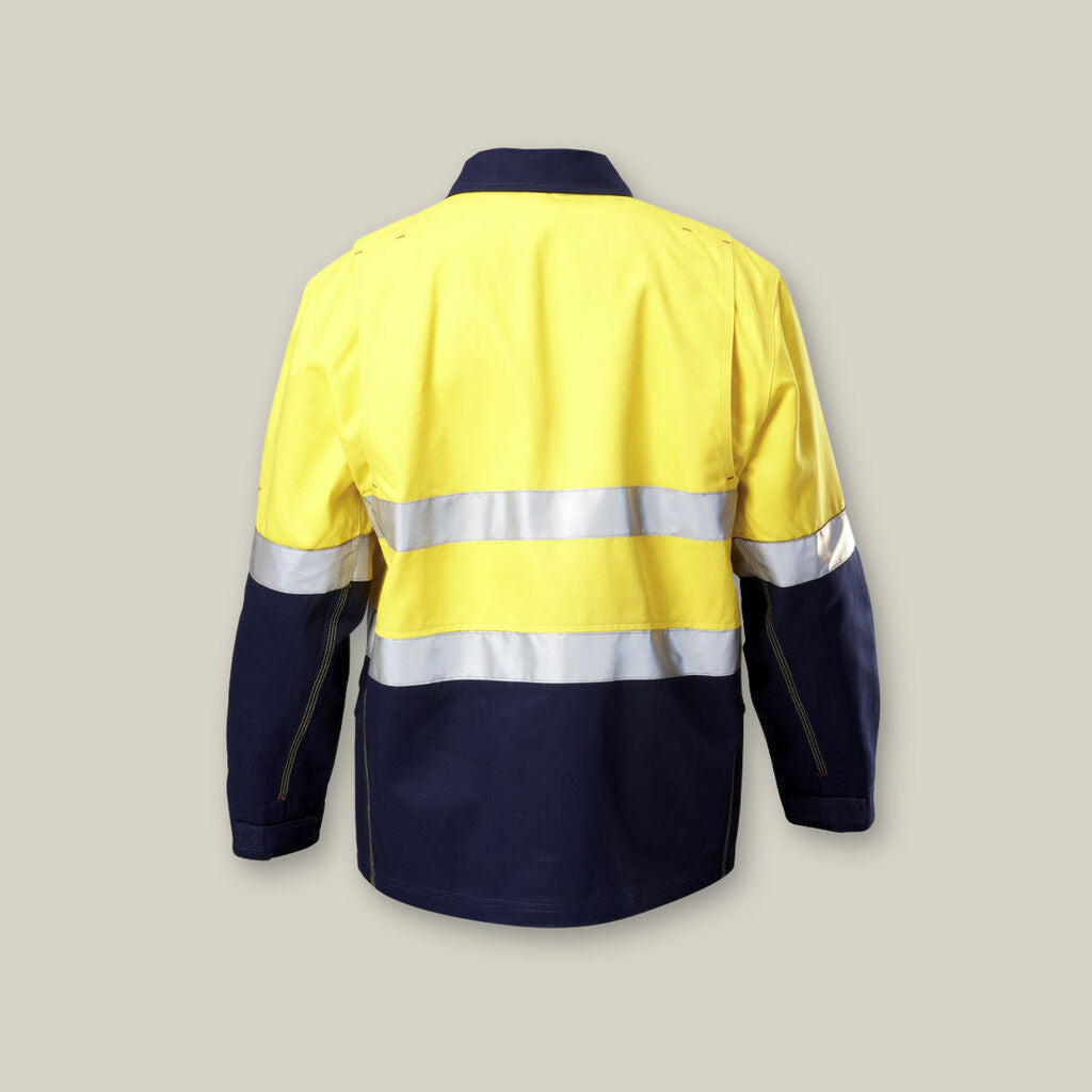 Hard Yakka Core Hi-Vis Taped Two Tone Cotton Drill Jacket - Y06545