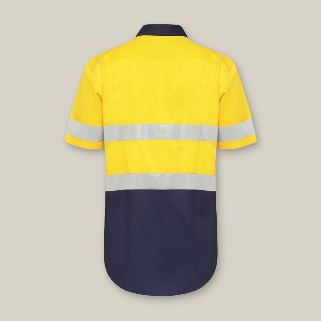 Hard Yakka Core Hi-Vis Taped Two Tone Vented Short Sleeve Shirt - Y07735