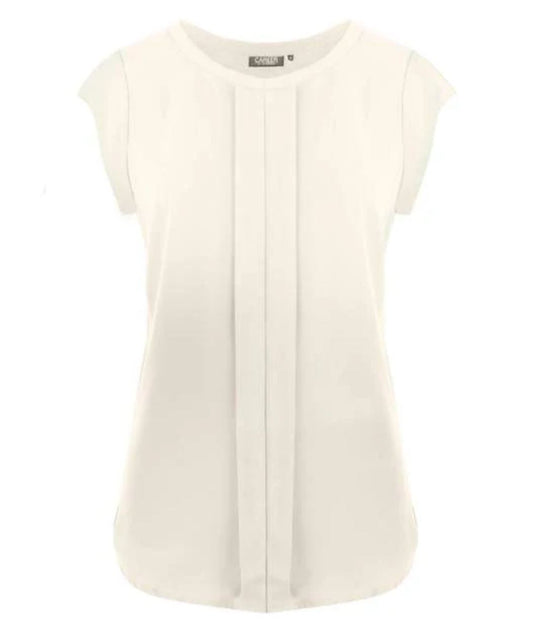 Gloweave Women's Mackenzie Cap Sleeve Pleat Blouse - 1886WS - Clearance