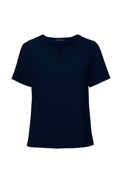 City Collection The Knit/Woven S/S Top - Elysium EPL