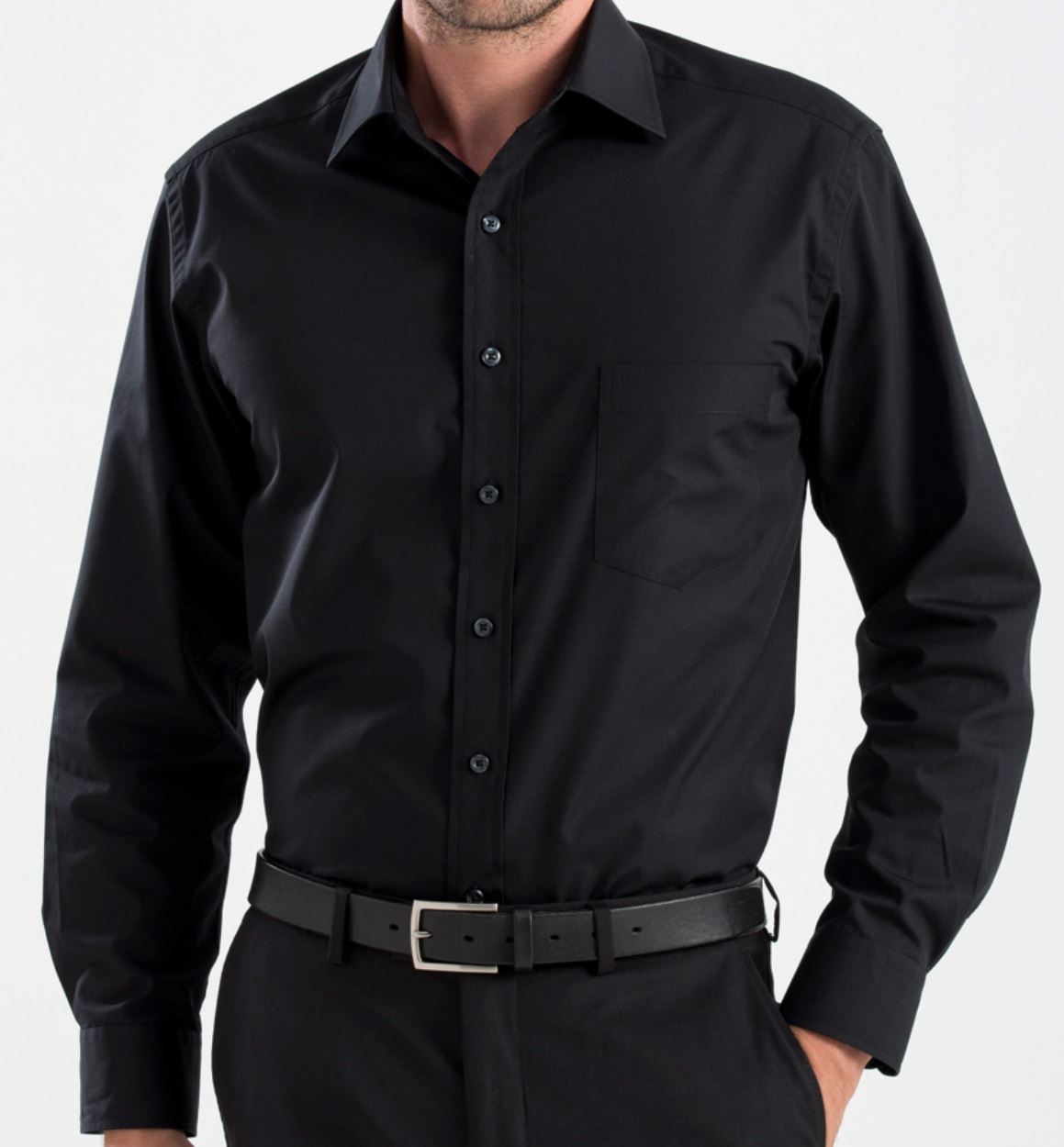 John Kevin Men's Long Sleeve Poplin Shirt - 200B - Clearance