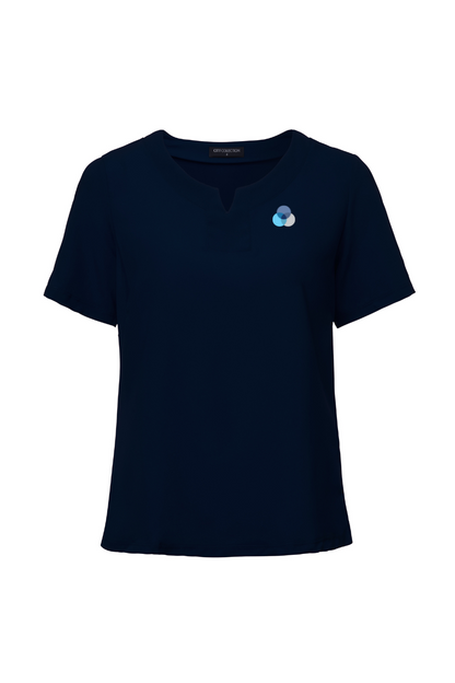 City Collection The Knit/Woven S/S Top - Elysium EPL