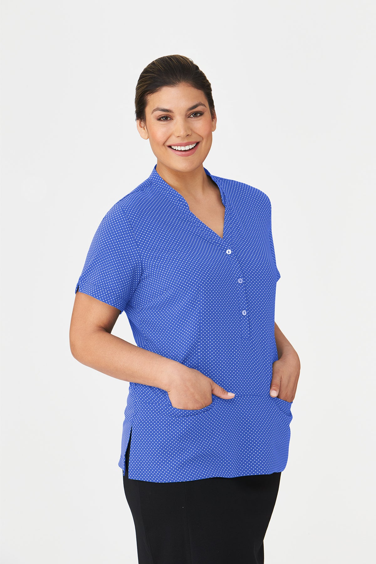 City Collection City-Stretch Spot Tunic - 2174