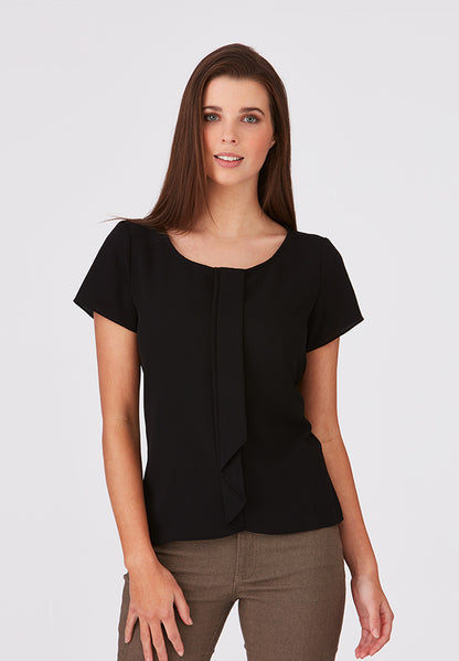 City Collection Cascade S/S Blouse - 2285