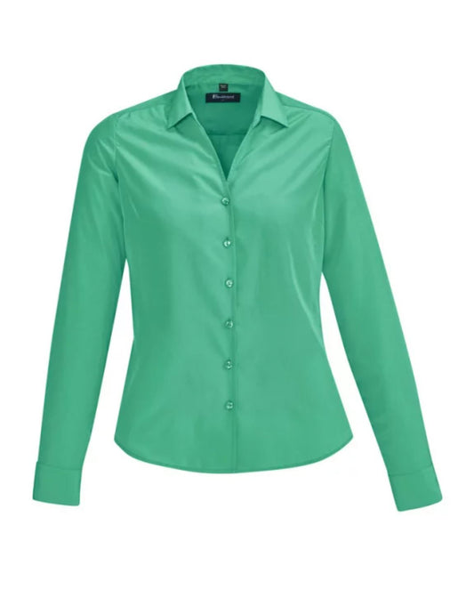 Biz Corp Women's Solanda Plain Long Sleeve Shirt - 40410 - Clearance