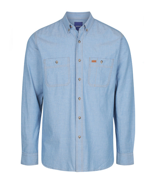 Gloweave Men's Chambray Long Sleeve Shirt - 5095L - Clearance