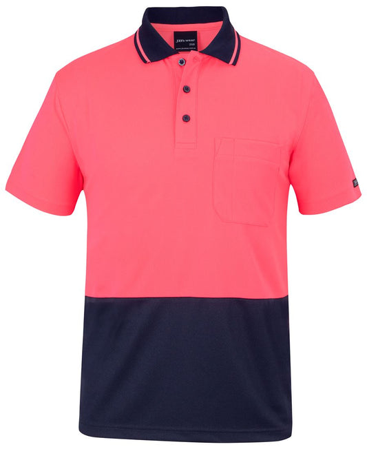 JB's Wear Hi Vis Non Cuff Trad Polo - 6HVNC
