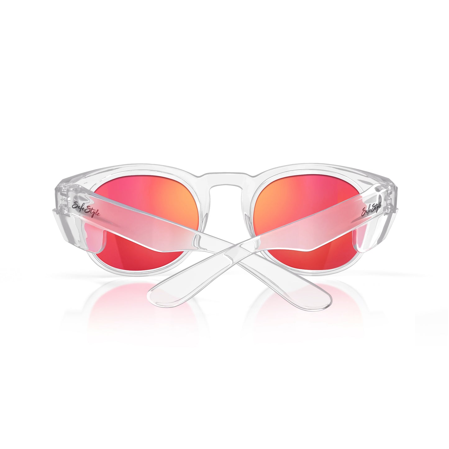 SafeStyle Cruisers Clear Frame/Mirror Red Polarised UV400