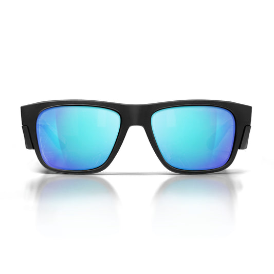 SafeStyle Fusions Matte Black Frame/Mirror Blue Polarised UV400
