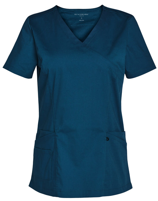 Benchmark Ladies Solid Colour S/S Scrub Top