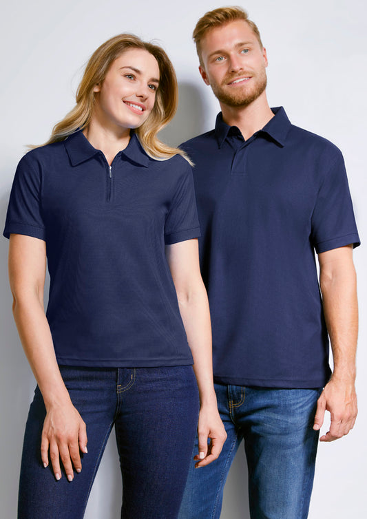 Biz Micro Waffle Women's Polo - P3325