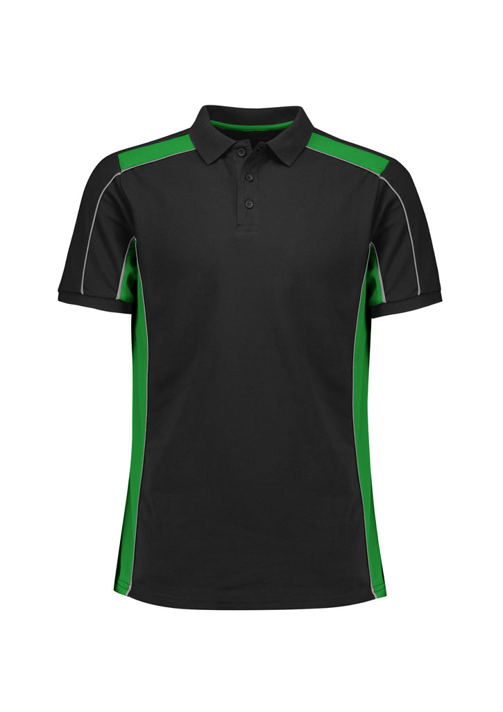 Biz Grid Mens Short Sleeve Polo - P413US
