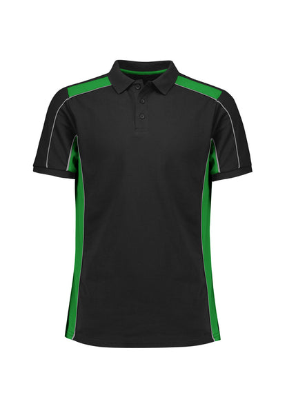 Biz Grid Mens Short Sleeve Polo - P413US