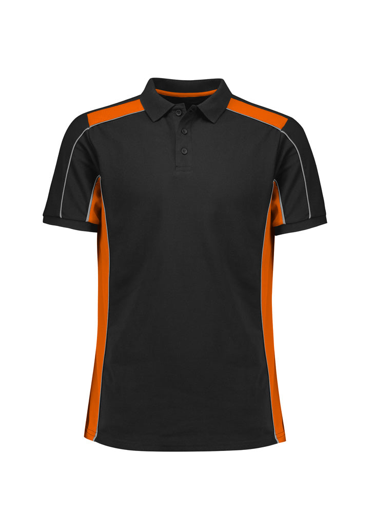 Biz Grid Mens Short Sleeve Polo - P413US