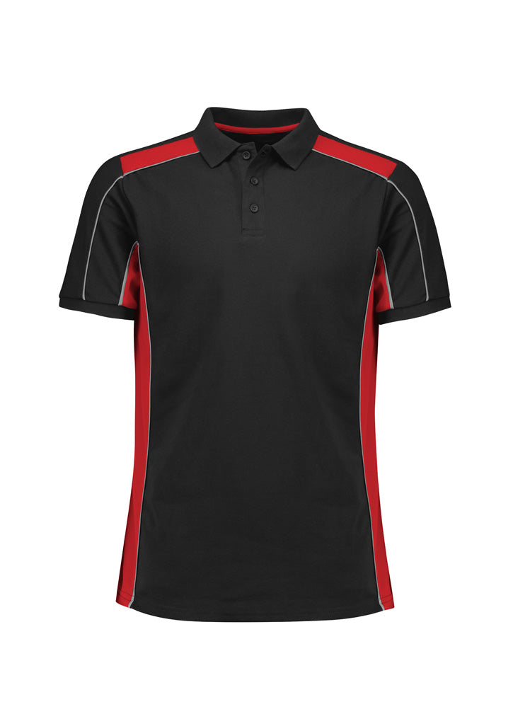 Biz Grid Mens Short Sleeve Polo - P413US