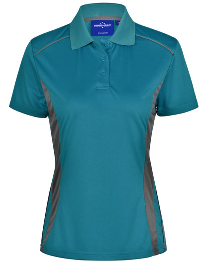Winning Spirit Ladies Cooldry S/S Contrast Interlock Polo - PS80