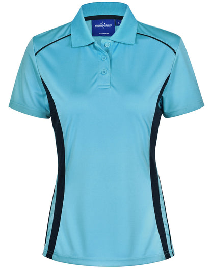 Winning Spirit Ladies Cooldry S/S Contrast Interlock Polo - PS80