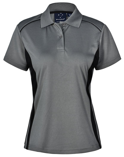 Winning Spirit Ladies Cooldry S/S Contrast Interlock Polo - PS80