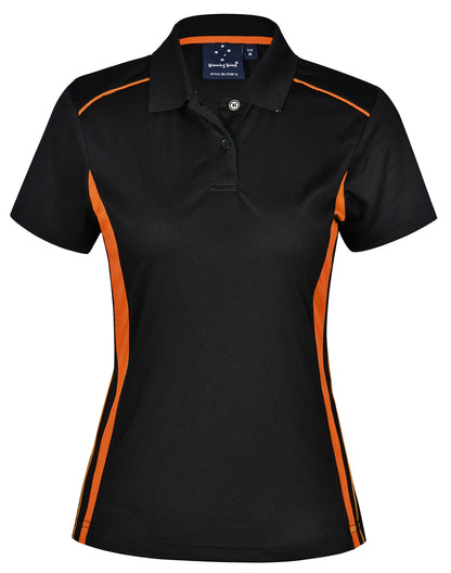 Winning Spirit Ladies Cooldry S/S Contrast Interlock Polo - PS80