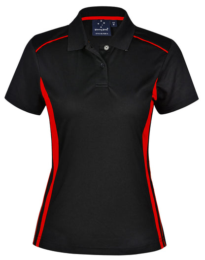 Winning Spirit Ladies Cooldry S/S Contrast Interlock Polo - PS80