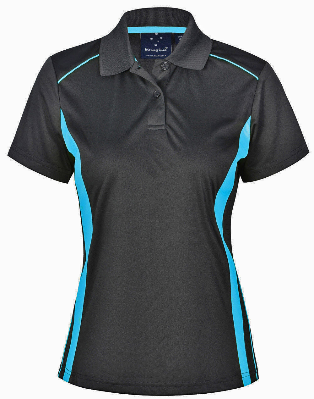 Winning Spirit Ladies Cooldry S/S Contrast Interlock Polo - PS80