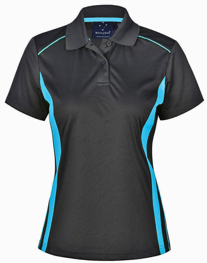 Winning Spirit Ladies Cooldry S/S Contrast Interlock Polo - PS80