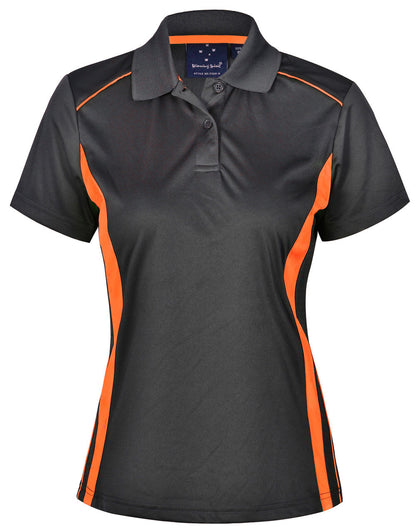 Winning Spirit Ladies Cooldry S/S Contrast Interlock Polo - PS80