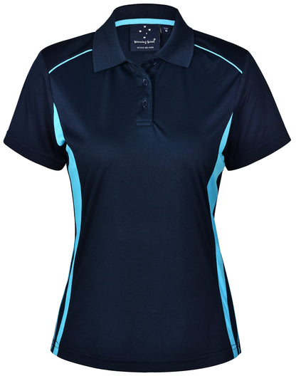 Winning Spirit Ladies Cooldry S/S Contrast Interlock Polo - PS80