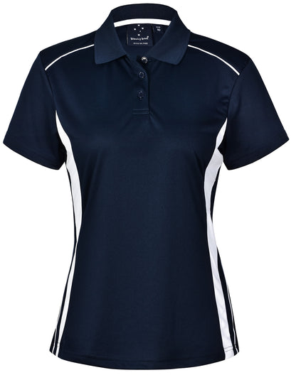 Winning Spirit Ladies Cooldry S/S Contrast Interlock Polo - PS80