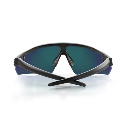 SafeStyle Phantoms Matte Black Frame/ Blue Reflectors Uv400