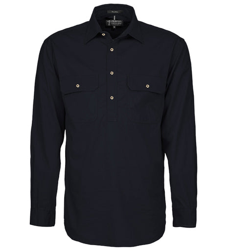 Pilbara Mens Closed Front L/S Shirt - RM200CF