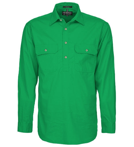 Pilbara Mens Closed Front L/S Shirt - RM200CF