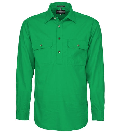 Pilbara Mens Closed Front L/S Shirt - RM200CF