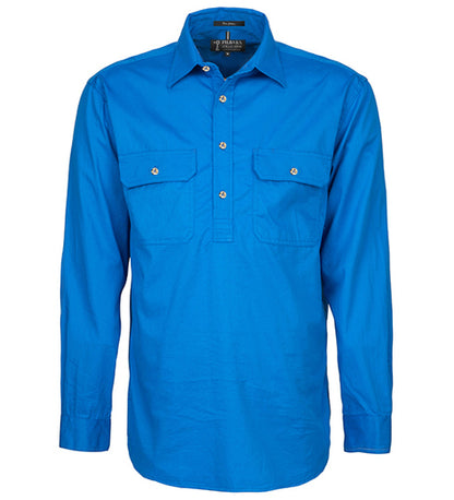 Pilbara Mens Closed Front L/S Shirt - RM200CF