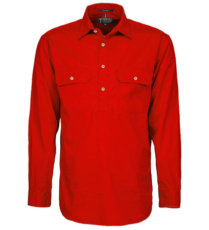 Pilbara Mens Closed Front L/S Shirt - RM200CF