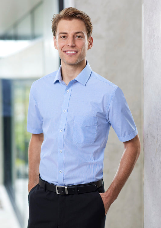 Biz Euro Mens Short Sleeve Shirt - S812MS